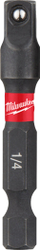 Adaptues goditës Milwaukee Shockwave, 1/4" hex, 50mm, metalik