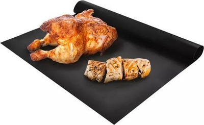Подлоги за скара Grill Mat 5 Pcs 23471, сет 5 парчиња, нелепливи, црни