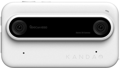 Камера 3D Kandao QooCam EGO, 3D видео, компактна, бела