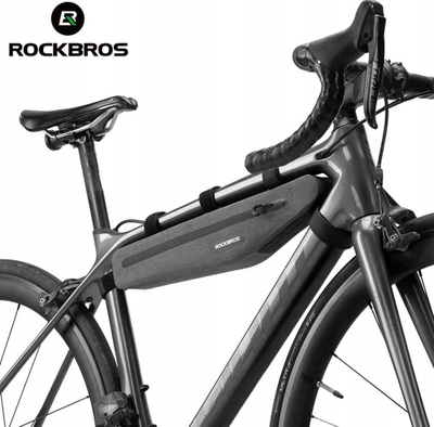 Çantë kornize biçiklete Rockbros AS-052, 1.5L, që s’e kap uji, gri