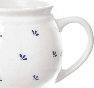 Filxhan qeramik Orion MODROBILA, 190 ml, i bardhë me dekor blu