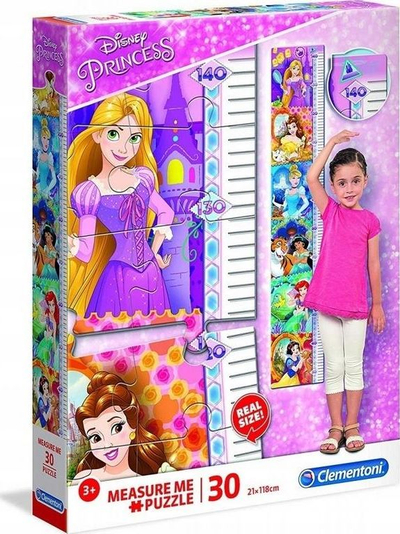 Puzzle Clementoni Measure Me Disney Princesses, 30 elemente