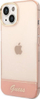 Guaskë telefoni Guess GUHCP14MHGCOP për iPhone 14 Plus, hardcase, transparente, rozë