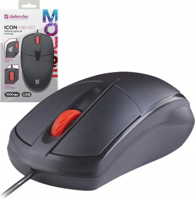 Mouse me kabllo Icon MB-057, 1000 dpi, silent click, i zi
