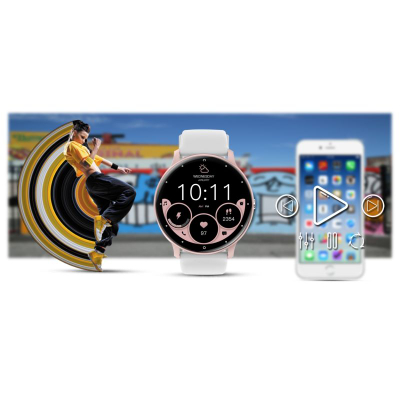 Ora e zgjuar Gravity GT1 6 Pro, ekran 1.39", Bluetooth, rozë