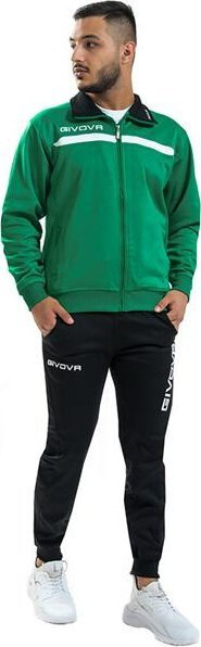 Trening për burra Givova One M TT012, poliester, microfleece, jeshile me të zezë