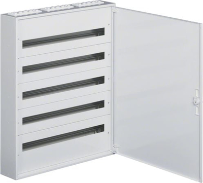 Panel shpërndarës sipërfaqe Hager FW2 FW536WT, 5 rreshta 180 module, i bardhë