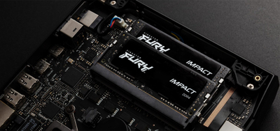RAM меморија за лаптоп Kingston FURY Impact, 16GB DDR4, 2666MT/s, црна