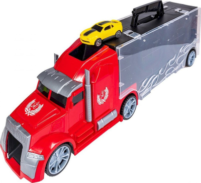 Set kamion lodër Smily Play Truck Suitcase, 5 makina, 1 helikopter, shumëngjyrësh