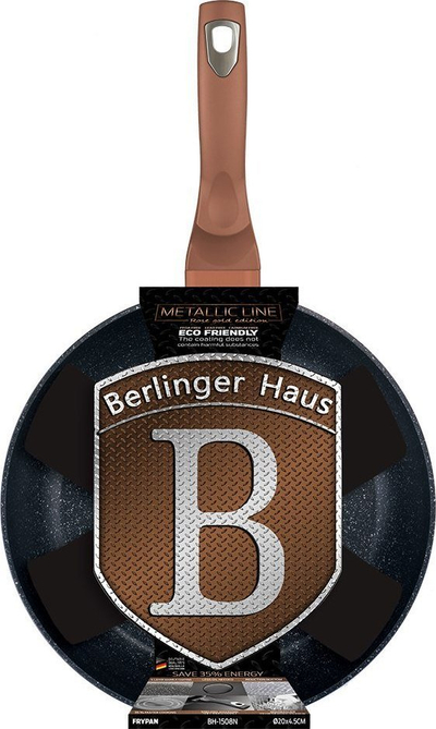 Tigan Berlinger Haus Rose Gold BH-1508, 20 cm, shtresë granit, rozë gold