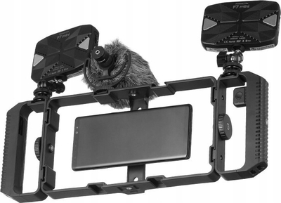 Rig video për smartphone JJC Magnetic MagSafe, me telekomandë Bluetooth, i zi