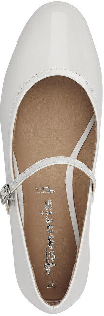Këpucë balerina për femra Tamaris 1-22122-42-123, të bardha