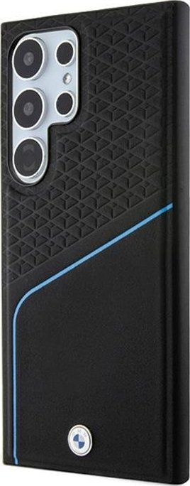 Kapak telefoni BMW Leather Textured Line, Galaxy S24 Ultra, i zi