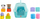 Едукативна играчка Fisher-Price Busy Blocks Pet Carrier, со блокови во форма, за бебиња и мали деца, шарена