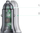 Karikues makine Ugreen CD130, 1x USB A 1x USB C, 24W, gri