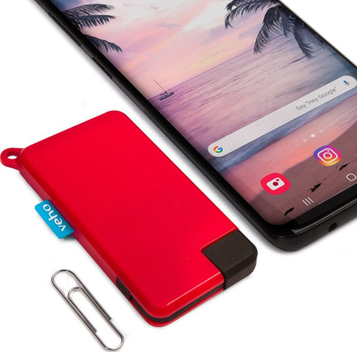 Power bank Veho Pebble Pokket, 1000mAh, USB C, i kuq