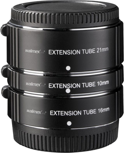 Set unazash zgjatuese Walimex Pro Automatic, për Micro Four Thirds, autofokus, i zi