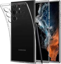 Mbulesë mbrojtëse Spigen Liquid Crystal Handy, për Samsung Galaxy S22 Ultra 5G, TPU, transparente