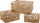 Set shporta magazinimi Home Styling Sea Wicker, drejtkëndore, set 3 copë, ngjyrë natyrale