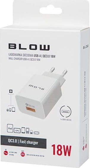 Karikues muri USB Cube QC 3.0, 18W, karikim i shpejtë, i bardhë