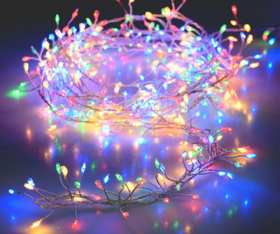 Dritë dekorative LED EDM 71276, 100 micro LED, 1.5 m, shumëngjyrëshe