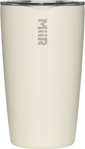 Gotë termike MiiR Tumbler, 350ml, çelik inox, e bardhë