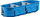 Kuti montimi e fshehtë trefishe Simet P3x60K 32324203, plastike, blu