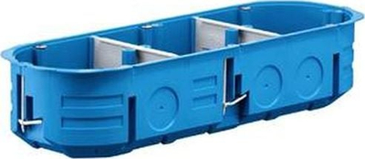 Kuti montimi e fshehtë trefishe Simet P3x60K 32324203, plastike, blu