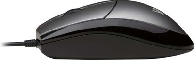 Maus V7 Optical, me kabllo, USB, i zi dhe i argjendtë
