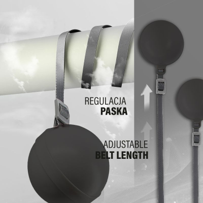 Rreth fitnesi magnetik HMS HHM16, me peshë, me numërues, rozë e zi