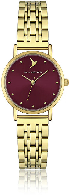 Orë për femra Emily Westwood Burgundy Swan Gold EKF-5714GQ, e artë