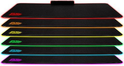 Подлога Tt eSports Draconem RGB Hard Edition, M, црн