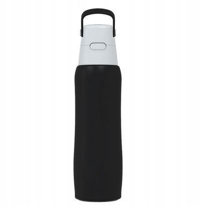 Shishe termike me filtër Dafi Solid Steel Cold, 500 ml, çelik inox, e zezë