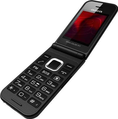 Telefoni Aiwa FP-24BKMKII, 2.4", Dual SIM, me kapak, i zi