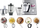 Mikser kuzhine Kenwood Cooking Chef XL, 6.7L, 13 shpejtësi, i argjendtë