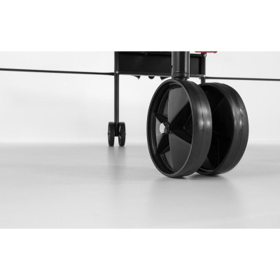 Rrotë për tavolinë pingpongu Sponeta S1 S2 S3, 12.5 cm, PP që s’e zë uji, e zezë