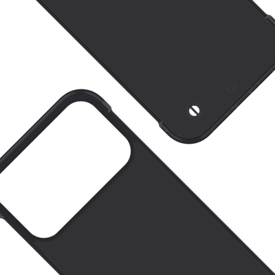 Këllëf telefoni 3MK Just20g Matte, për iPhone 17 Pro, i zi