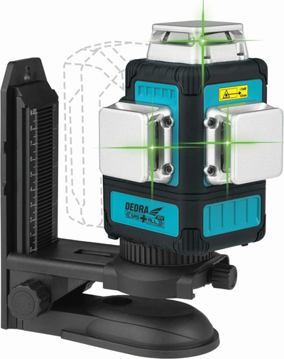 Nivel lazer Multilaser 3D Dedra DED6910, rreze jeshile, 30 m, i gjelbër