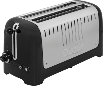 Toster Dualit Lite 2 Slot Long, 2 vende, me shkrirje, i zi