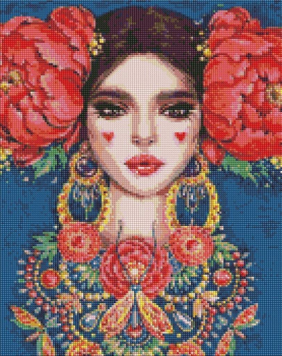 Set mozaik me gurë diamanti Ideyka Magical Beauty, 40x50cm, shumëngjyrësh
