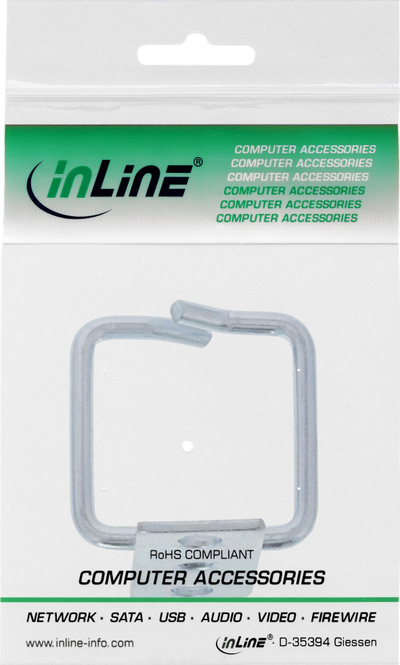 Kllapë kabllosh InLine 19110I, metal i galvanizum, 140x100mm, ngjyrë inox