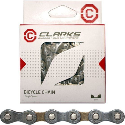 Zinxhir biçiklete Clarks YBN C410 single speed, 1/2"x1/8", 116 hallka, ngjyrë e errët