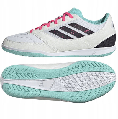 Këpucë futbolli për sallë Adidas Top Sala Competition II Jr JR5392, për kalamaj, e bardhë