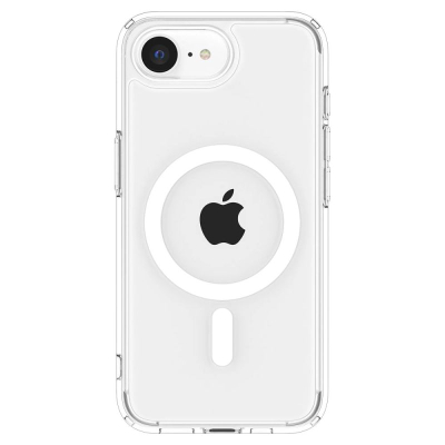 Këllëf telefoni Spigen Ultra Hybrid MagSafe për iPhone 16e, transparent, i bardhë