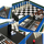 Tavolinë lojrash Enero Multi Game 9in1, futbol tavoline edhe bilardo, shumëlojëshe, dru natyral