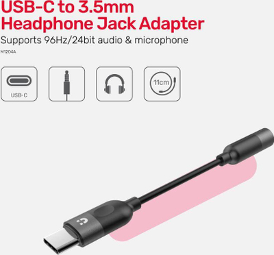 Përshtatës Unitek USB-C to 3.5mm jack (F) M1204A