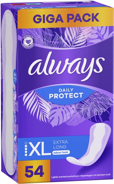 Llozha ditore Always Daily Protect XL, neutralizim ere, 54 copë