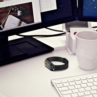 Byzylyk metalik Tech-Protect Milanese Band, për Xiaomi Smart Band 8, çelik inox, argjendtë