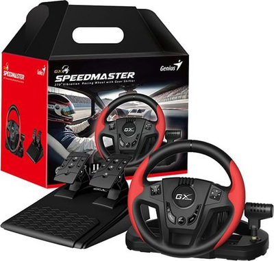 Timon lojërash Genius GX Gaming SpeedMaster, 13 butona, USB, i kuq e zi
