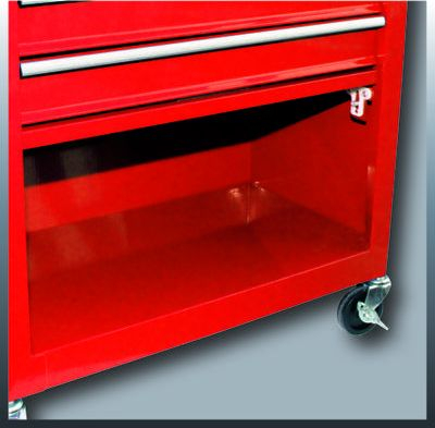 Karrocë pune Einhell TC-TW 100 Classic, 4 sirtarë, mban deri 75 kg, e kuqe